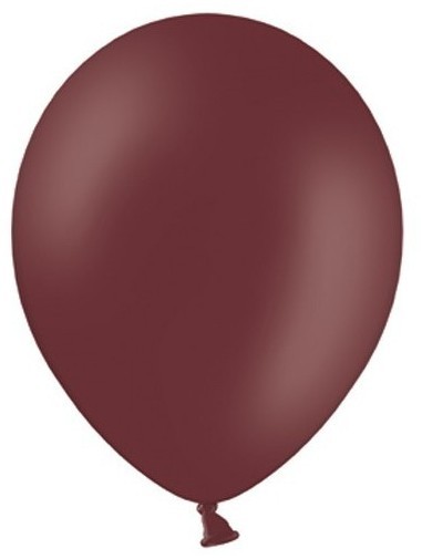 100 palloncini di colore bruno-rossastro da 30 cm