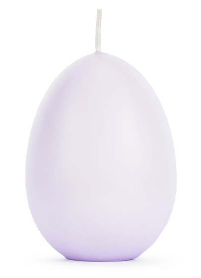 Purple Easter Brunch Egg Candle 10cm