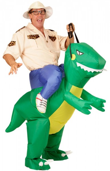 Dinosaur Rider Costume Uppblåsbar 3:a
