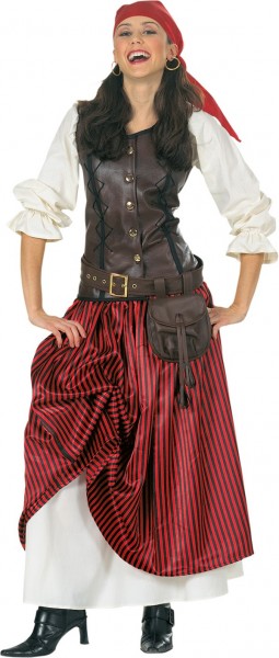 Piraat Paula dames kostuum
