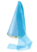 Bonnet de fée avec tulle pour fille bleu