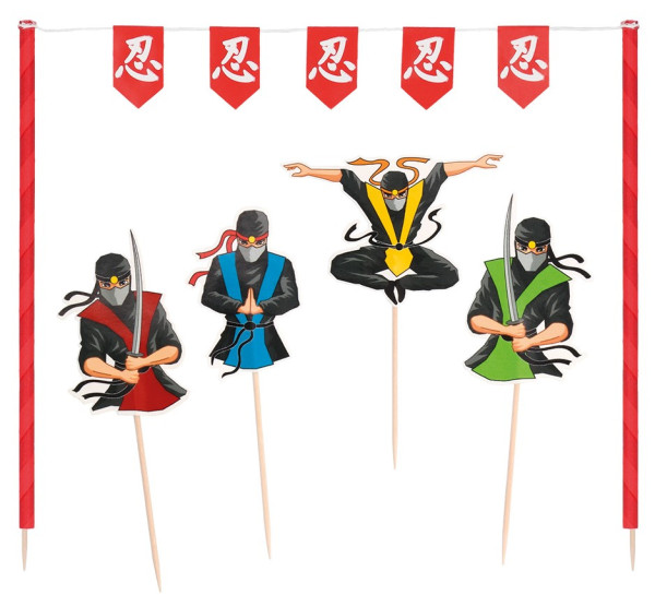 Set di decorazioni per torte Ninja Power