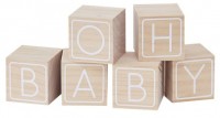 Oh baby building block guest book