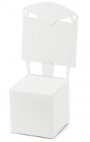 Vorschau: 10 Tischkarten Stuhl Weiß