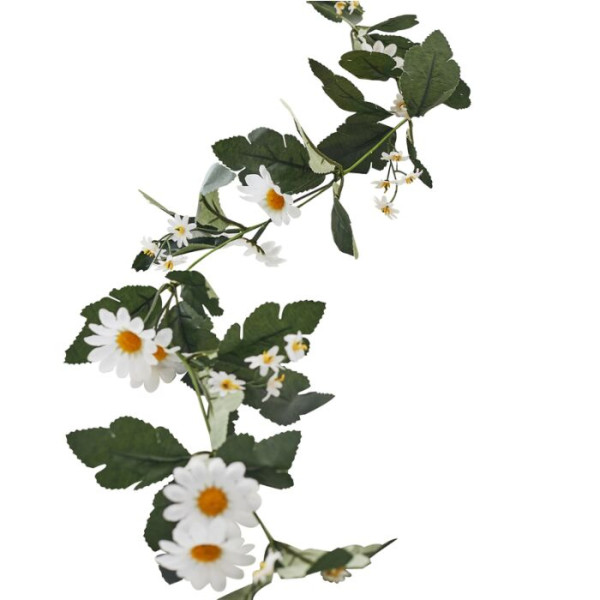 Marguerite blomsterguirlande Påskebrunch 1,8m