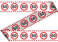 Traffic sign 60 barrier tape 15m