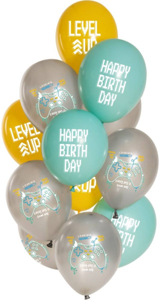 12 Tagessieger Geburtstags-Ballons 33cm