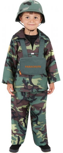 Disfraz infantil de paracaidista militar