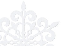 Vista previa: 10 copos de nieve de papel blanco Lana 13cm