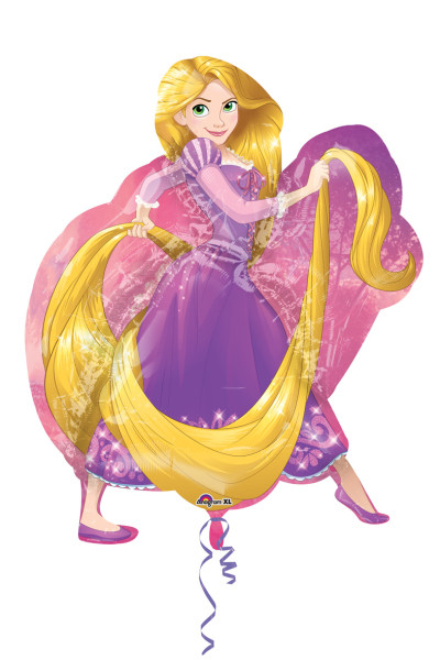 Globo de aluminio figura de la princesa Rapunzel