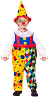 Puffy colorful clown costume for children