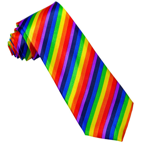Corbata de fiesta arcoiris