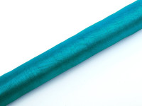 Preview: Organza fabric Julie turquoise 9m x 36cm