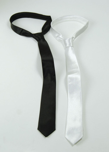 Szlachetny satynowy krawat w 2 kolorach
