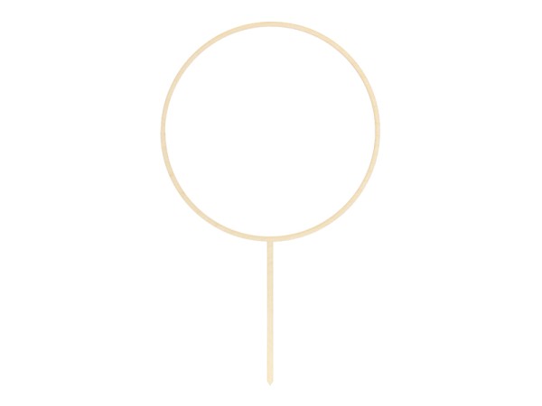 Houten Cake Topper Cirkel Rond 24,5 cm, DIY Boho Bruidstaart