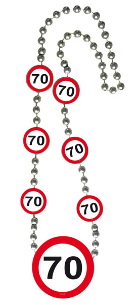 Łańcuch partii 70. urodziny znak drogowy