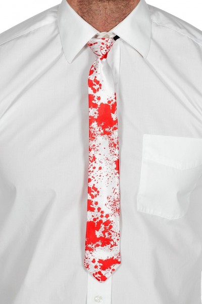 Krwawy krawat z horroru na Halloween