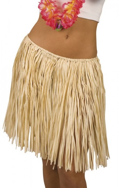 Falda hawaiana hula girl bast 45cm