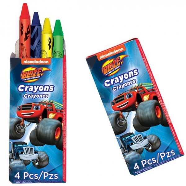 4 Blaze y los Monster Machines - crayones de cera 7cm