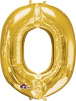 Buchstaben Folienballon O gold 83cm