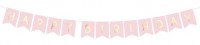 DIY munter fødselsdag krans lyserød 1,75m
