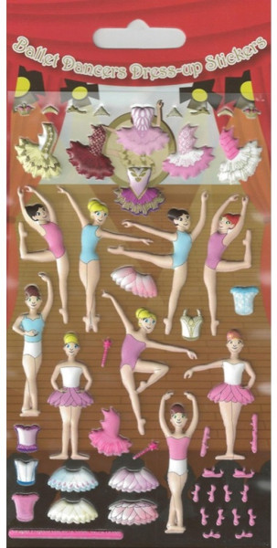 Dress up your ballerina stickers
