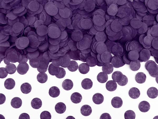 Confettis animaux de fête violet foncé 15g