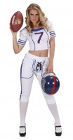 Voorvertoning: American Footballwoman dames kostuum