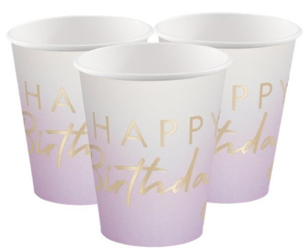 8 Lavendel Birthday Pappteller 255ml 3