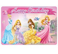 Disney Princesses Sweet Daydreams Happy Birthday Cake Kaars 7 x 9 cm