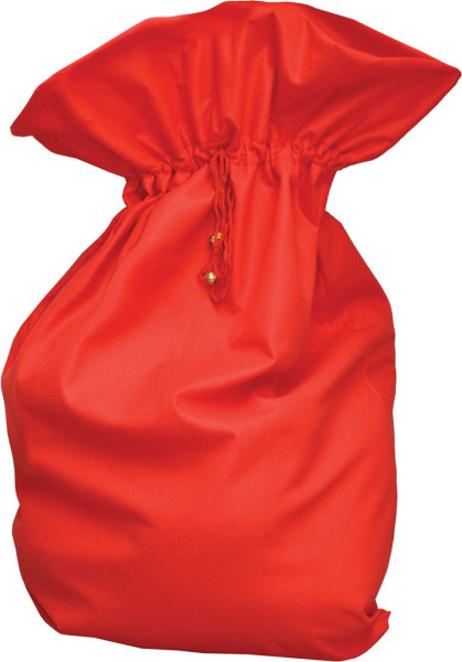 Klasyczny worek świąteczny w kolorze czerwonym
