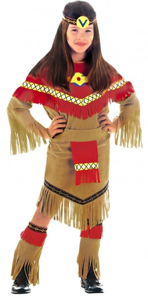 Indianer Mädchen Pocaharu Kostüm Für Kinder