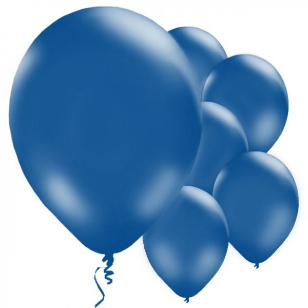 10 ballons bleu foncé Passion 28cm