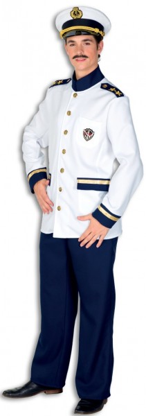 Disfraz de capitán de crucero deluxe