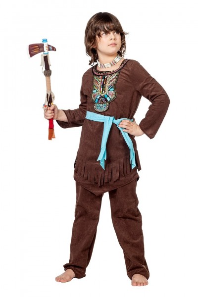 Modigt indisk drengebarn kostume