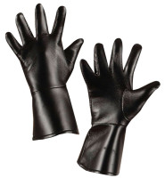 Preview: Leather gloves for children black