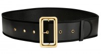 Preview: Black fake leather belt Nicolai