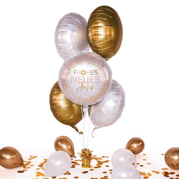 Heliumballon in der Box Frohes neues Jahr Shine