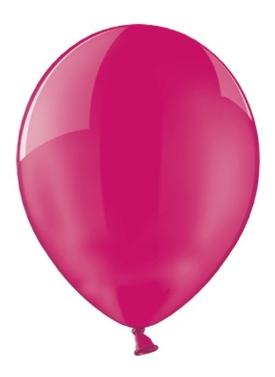 100 Ballons Kristall Fuchsia 12cm