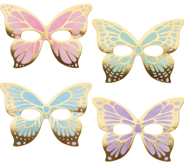 8 Fly Butterfly Papier Masken