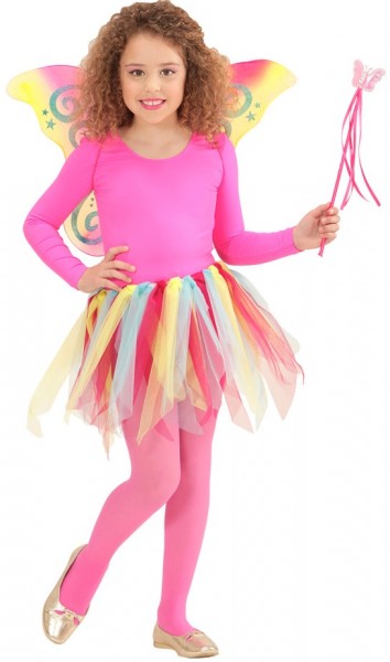 3-delt fairy kostume Rainbow Set