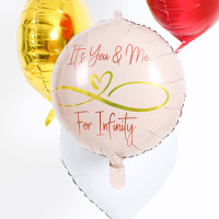 Vorschau: Its you and me for infinity Folienballon 45cm