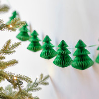 Anteprima: Ghirlanda per albero di Natale a nido d'ape ecologica