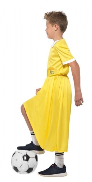 Drengen i kjole kostume gul 3