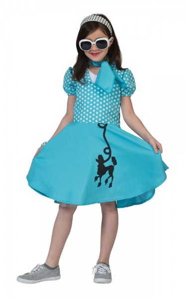 50s polka poodle kids costume