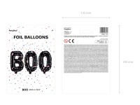 Aperçu: Ballon en aluminium lettrage Boo Town 65 x 35 cm