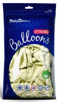 Vorschau: 20 Partystar metallic Ballons creme 30cm