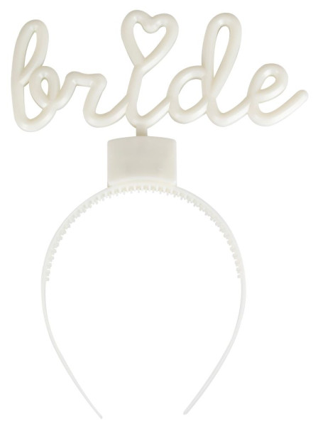 Bright Silver Bride LED Headband