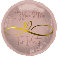 Vorschau: Its you and me for infinity Folienballon 45cm