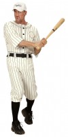 Vorschau: Baseball Spieler Kostüm mit Basecap